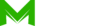 transparent background green m white text